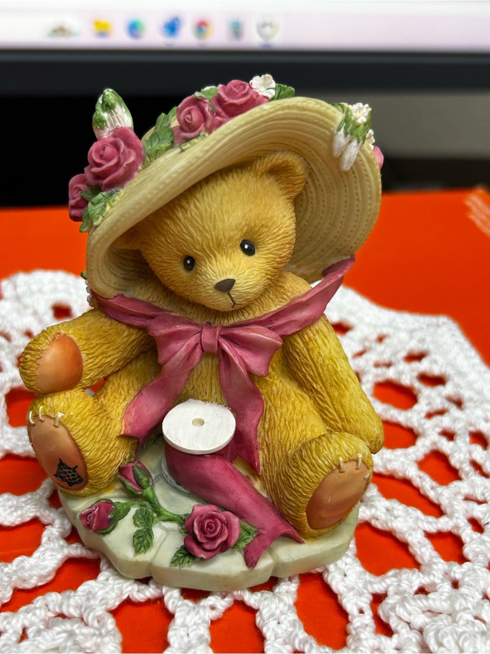 Cherished Teddies Janet You’re Sweet as a Rose 3” tall